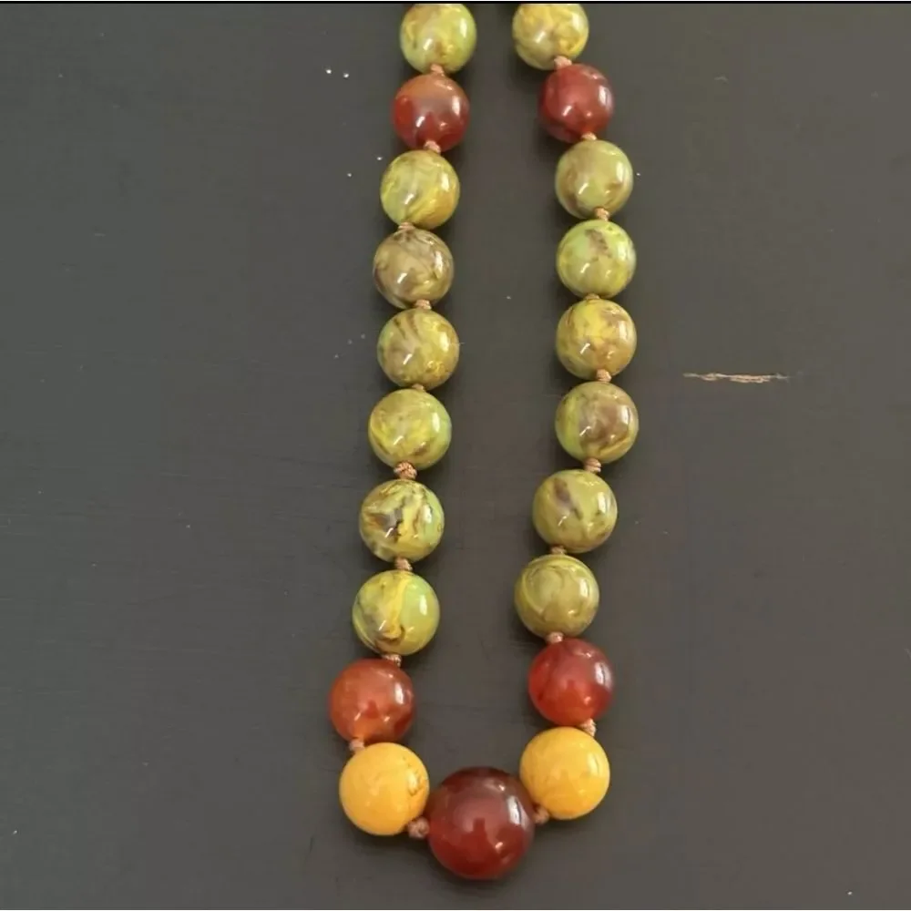Vintage JOAN RIVERS Multi Faux Gemstone Pearl Beads 65” Long Necklace Gold NWOT